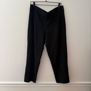 pure jill‎ Black Slim Leg Cropped Tall Pants Women's Size L